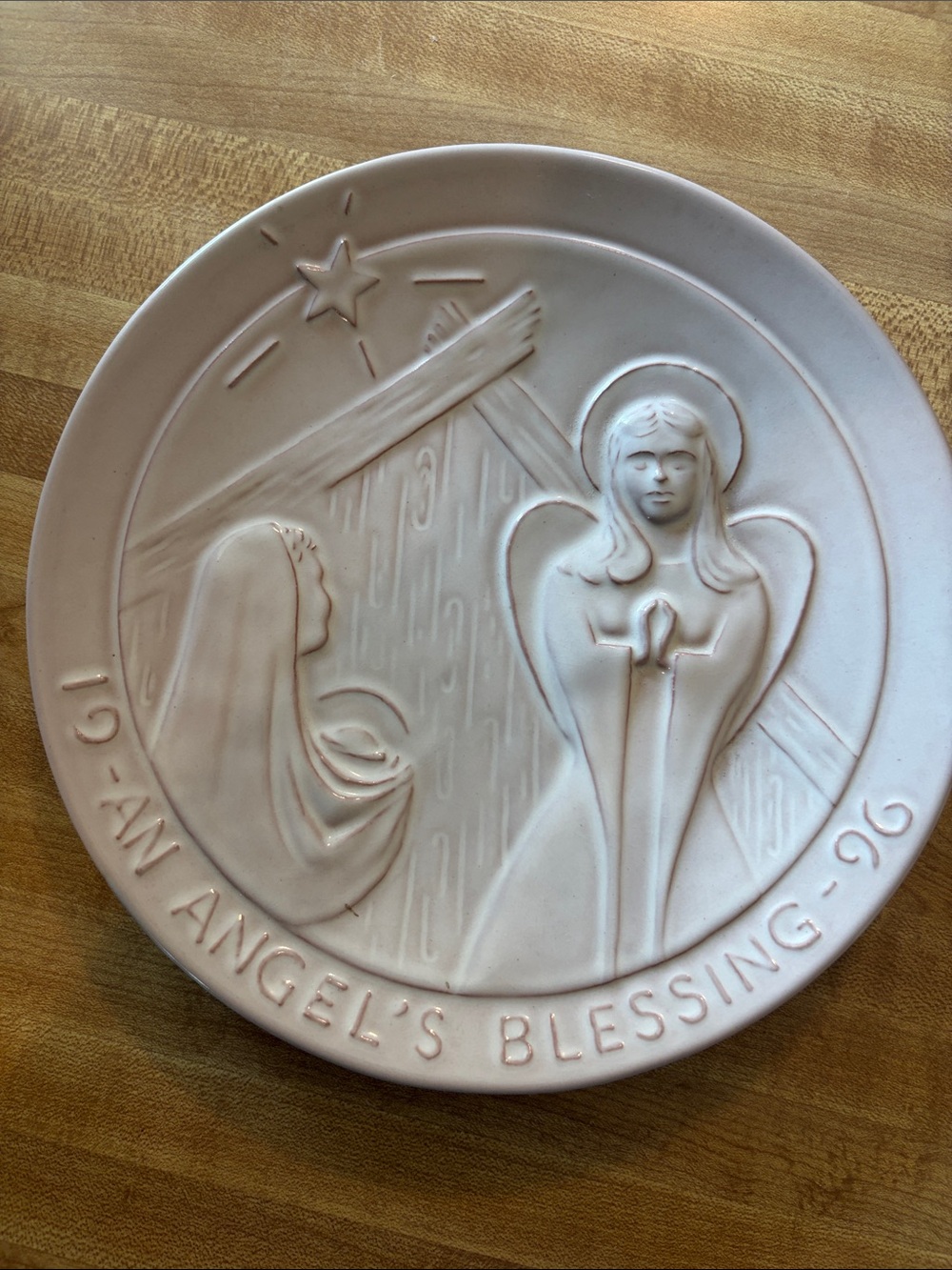 Frankoma 1996 AN ANGEL’S BLESSING Ceramic Plate